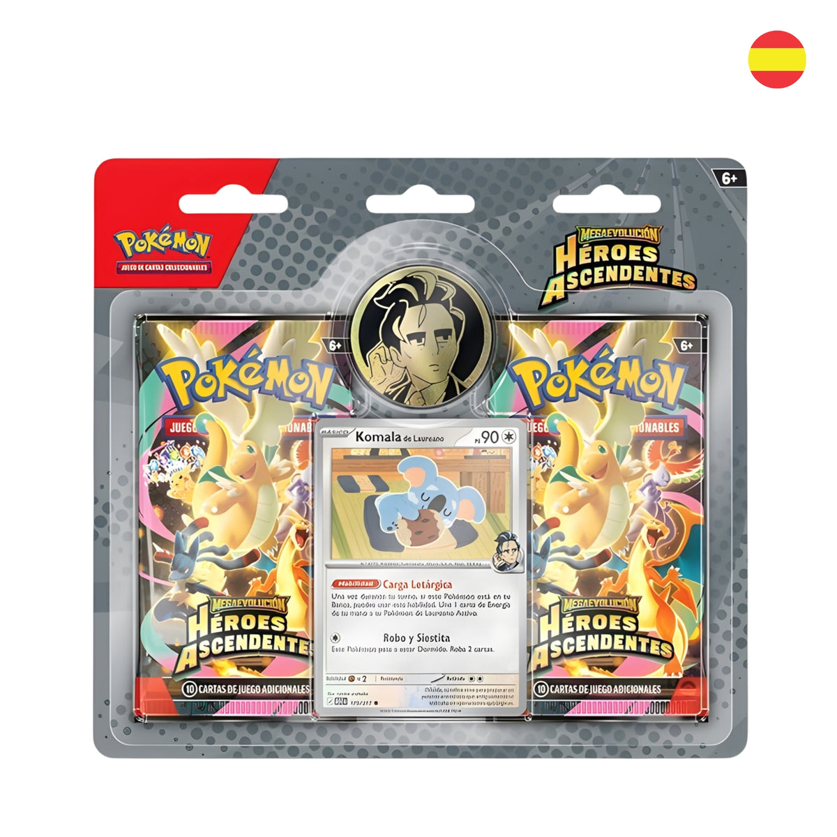 Blister de 2 Sobres Pokémon TCG: Héroes Ascendentes (Promo Komala / Tangela) (Español)